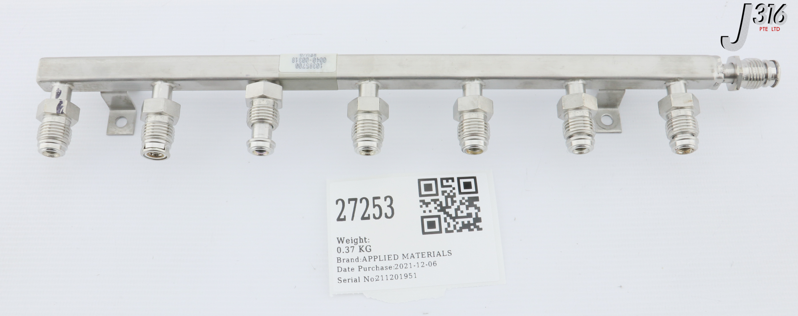 27253 APPLIED MATERIALS MANIFOLD WELDMENT GAS M 0040-00318 | eBay